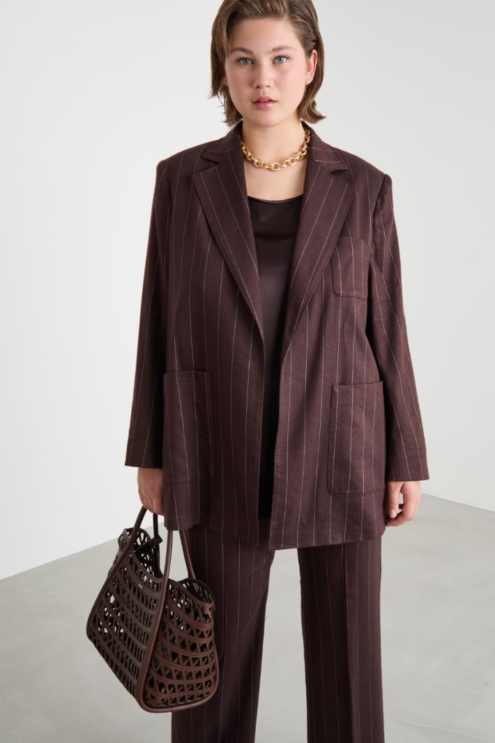 Open-front twill jacket Intrend - 2