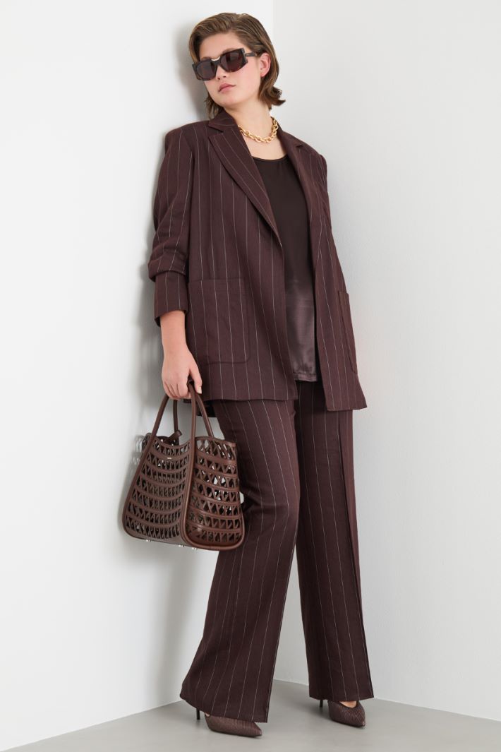 Open-front twill jacket Intrend