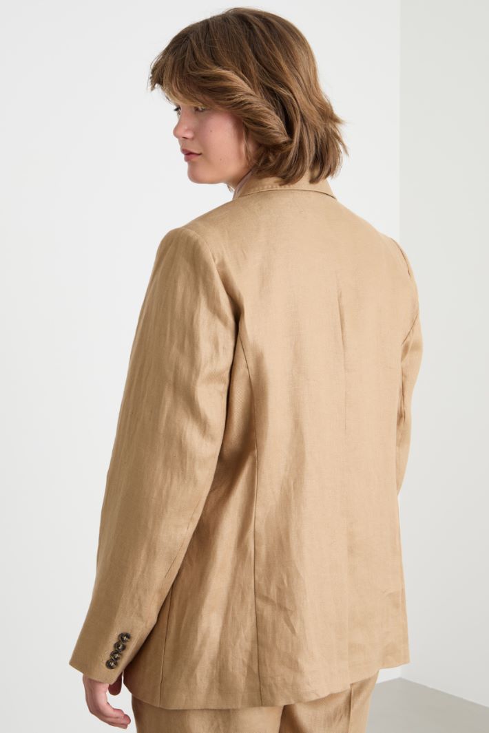 Linen drill blazer Intrend - 4