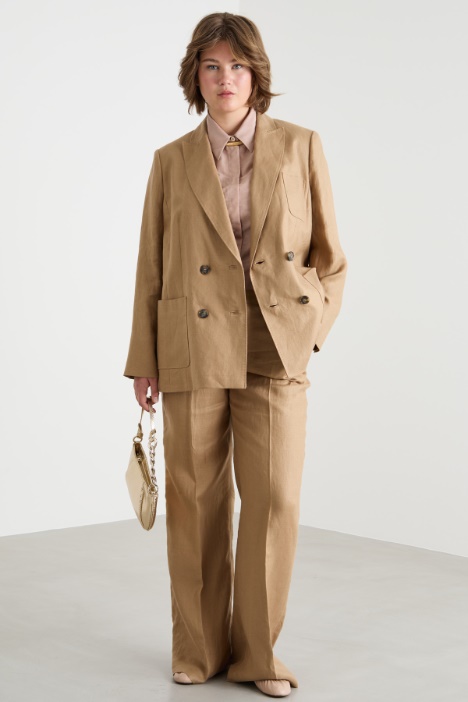 Linen drill blazer Intrend