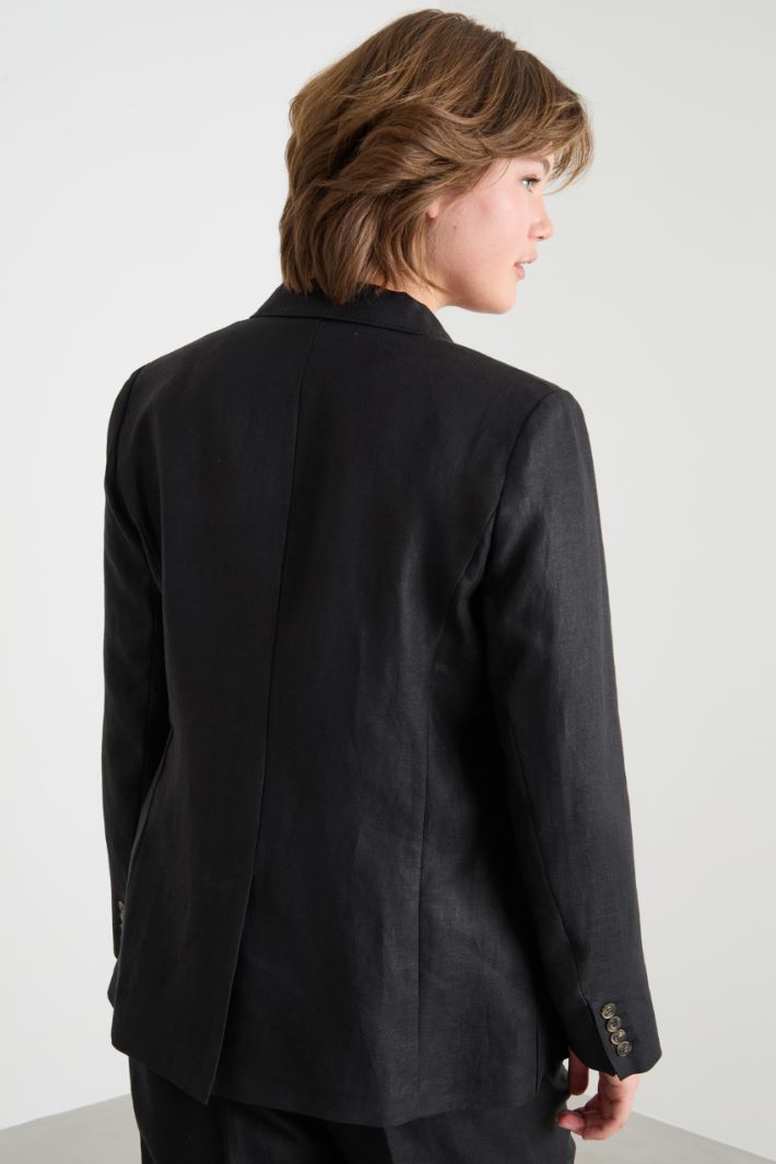 Linen drill blazer Intrend - 4