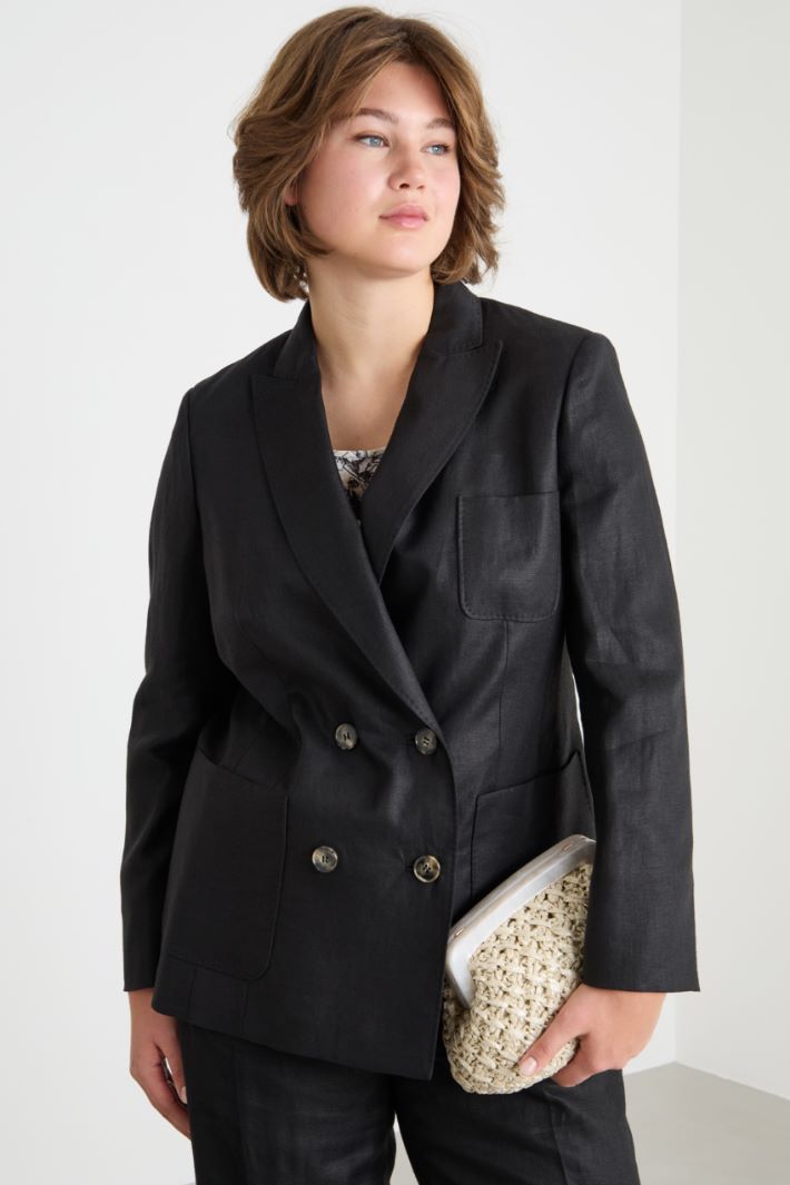 Linen drill blazer Intrend - 2