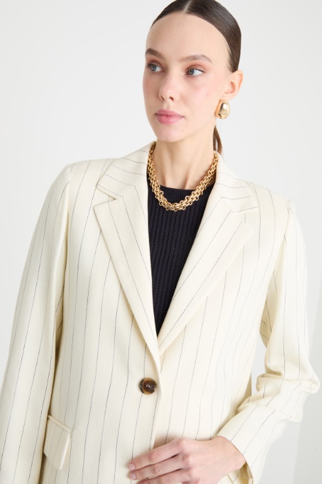 Blazer con bottone singolo