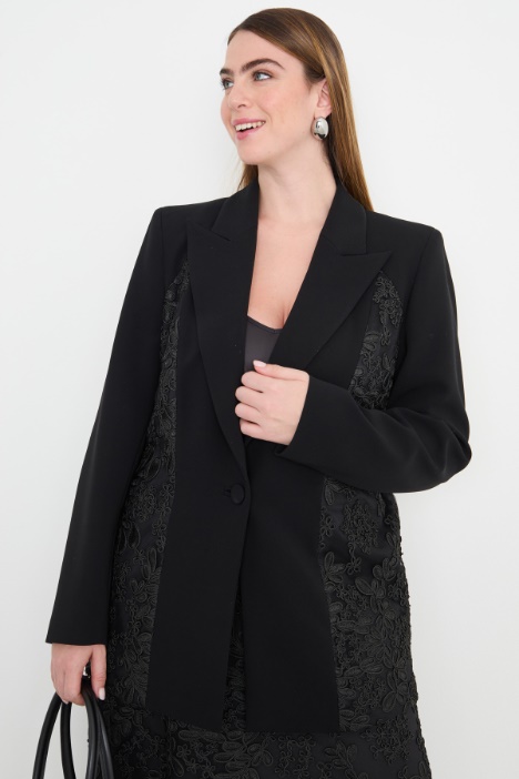 Cady blazer with tulle inserts Intrend