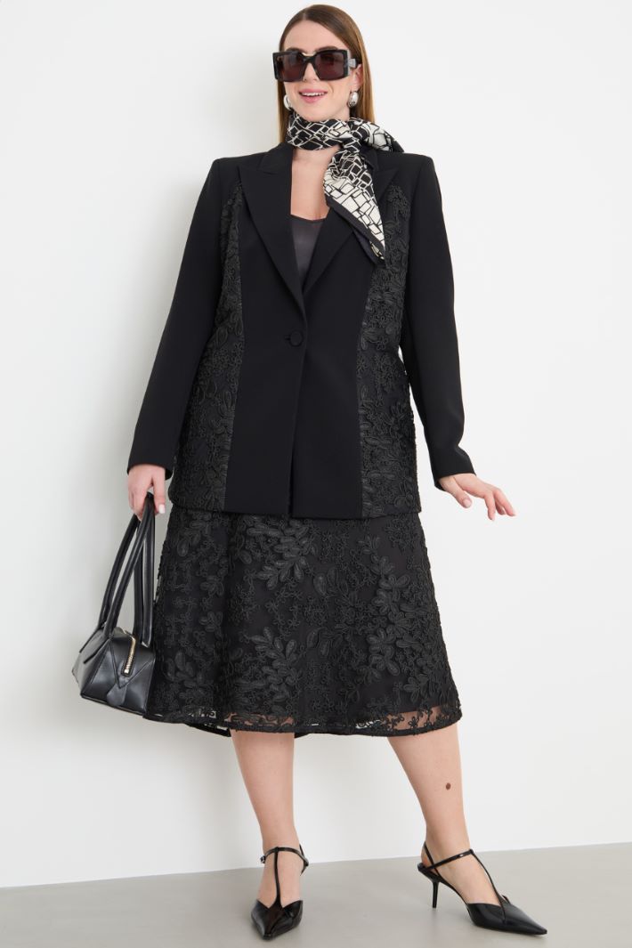 Cady blazer with tulle inserts Intrend