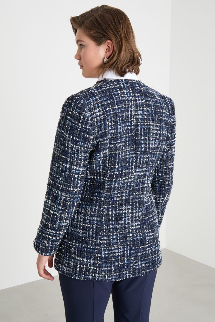 Jet and rhinestone-embellished jacket Intrend - 4