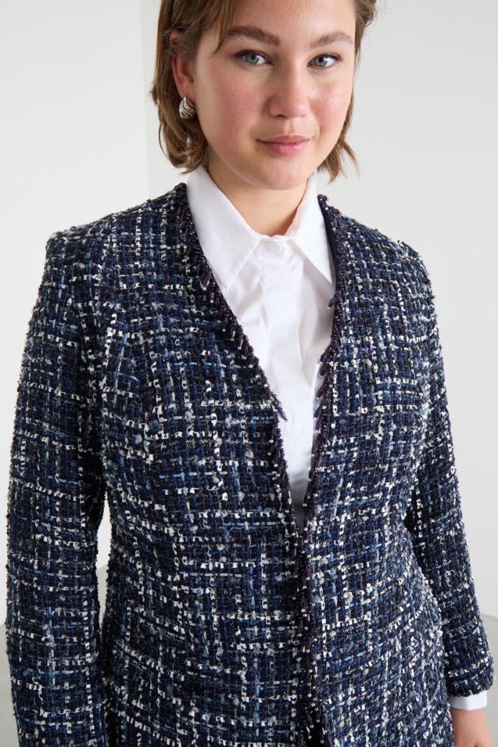 Jet and rhinestone-embellished jacket Intrend - 3