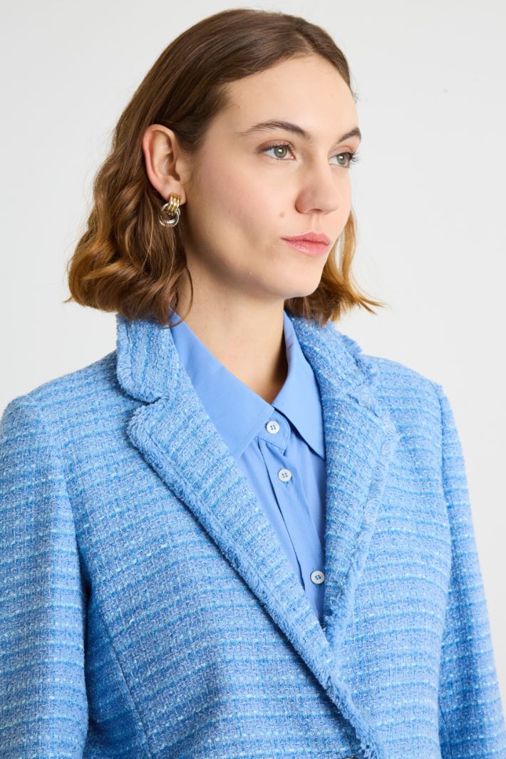 Basketweave tweed blazer Intrend - 3