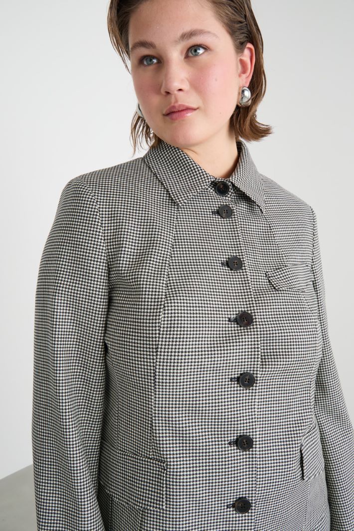 Giacca aderente con fantasia pied de poule Intrend - 3