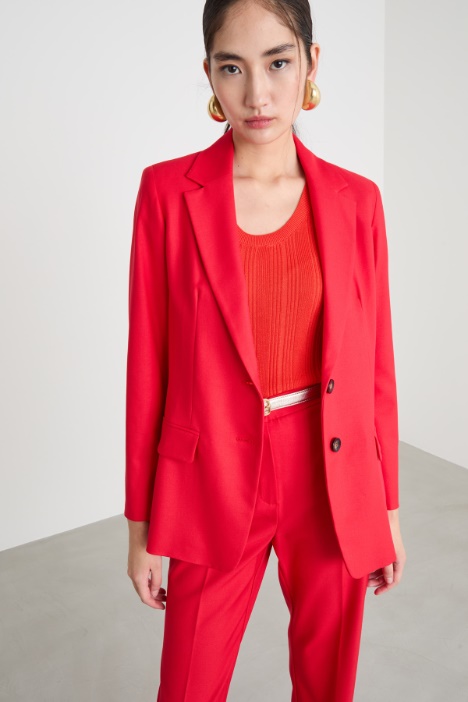 Semi-fitted blazer Intrend