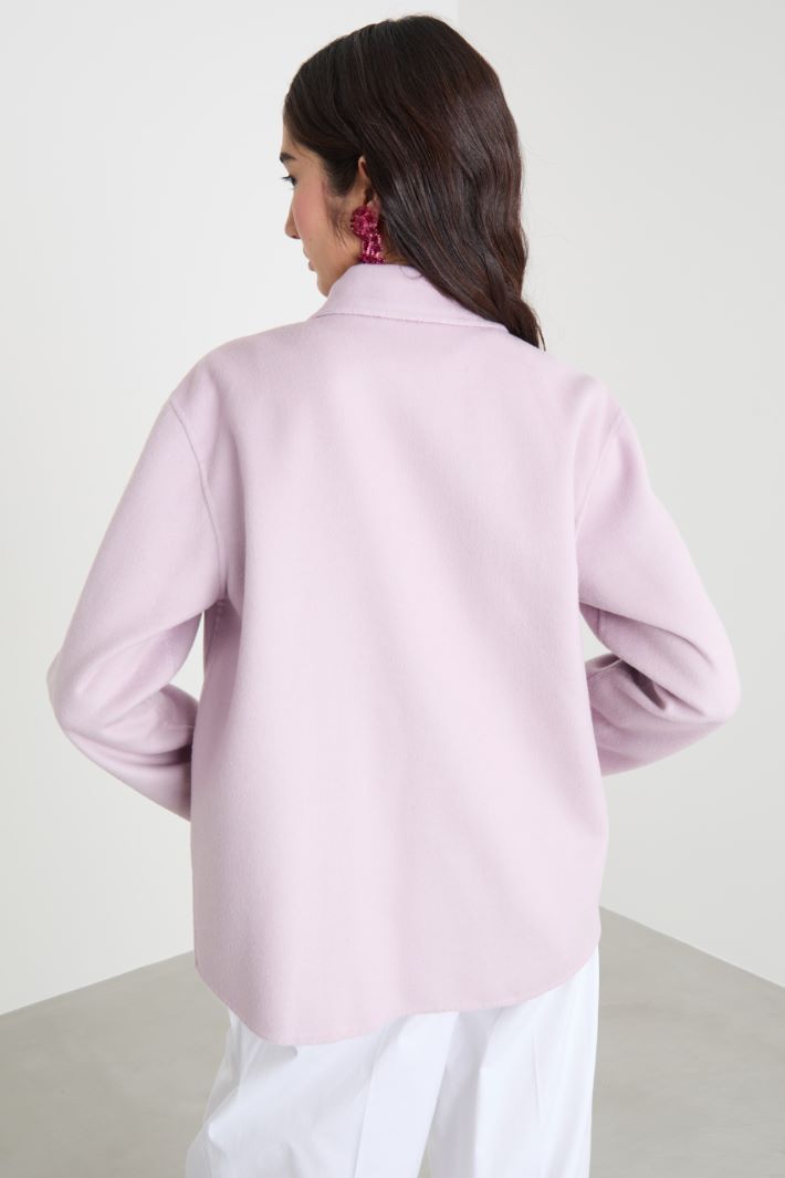 Double-faced wool-blend jacket Intrend - 4