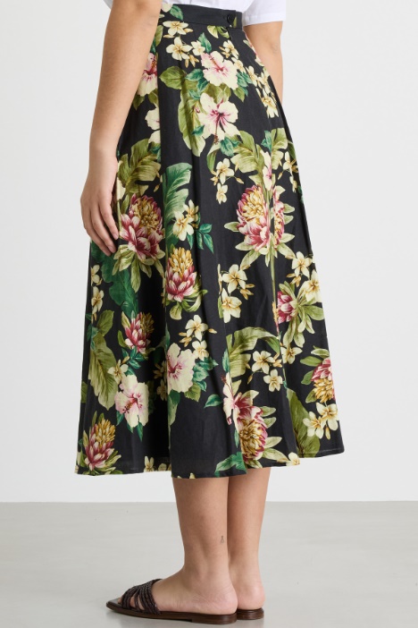 Gonna in tela stampata