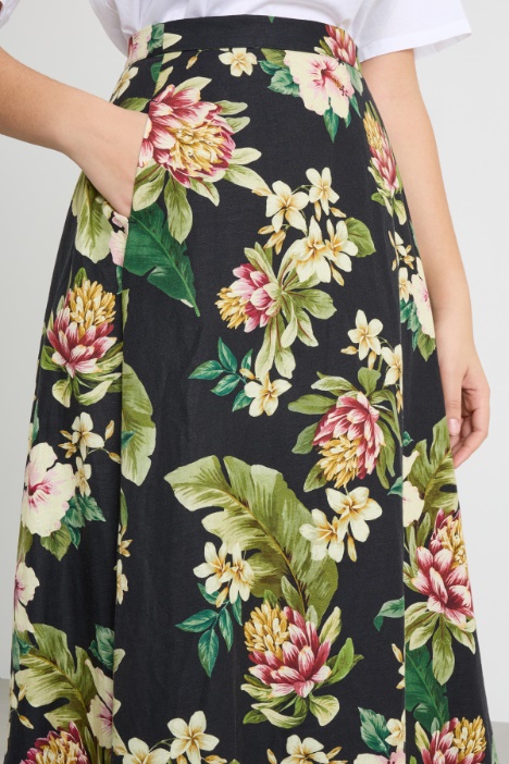 Gonna in tela stampata