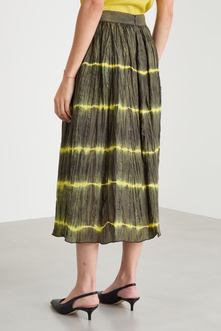 Flared tie-dye skirt Intrend - 4