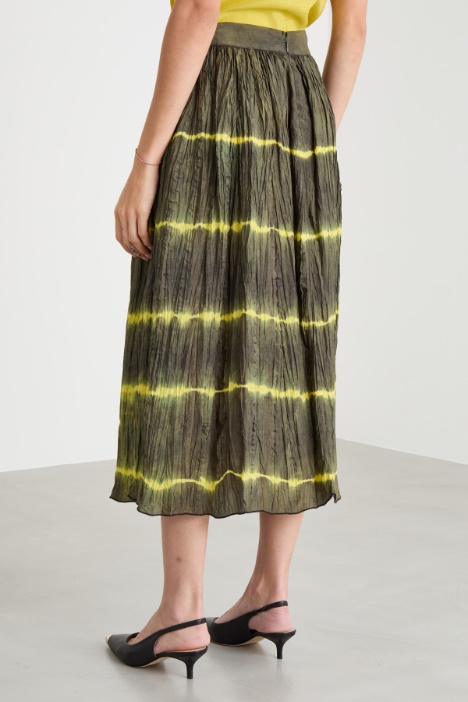 Falda evasé tie-dye