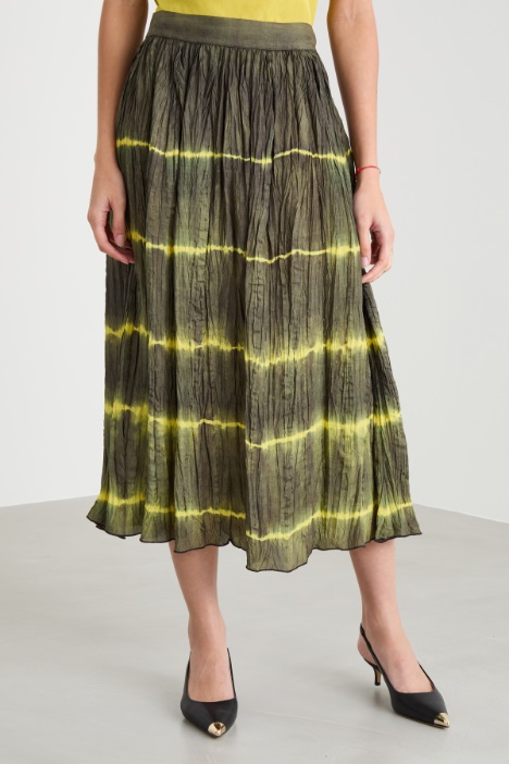 Falda evasé tie-dye