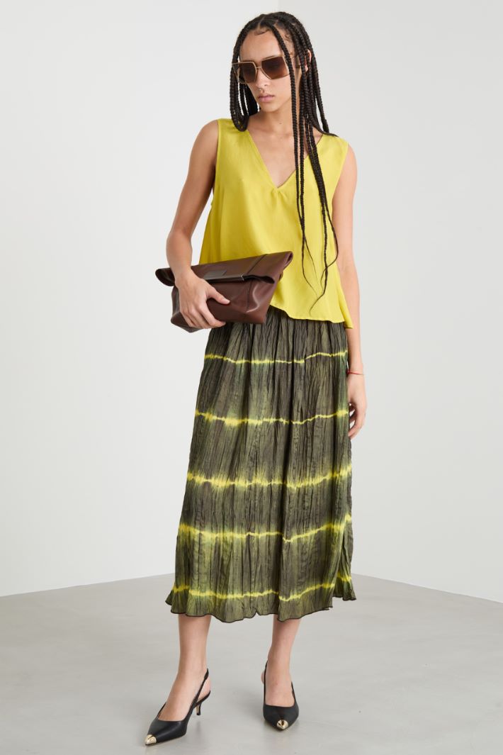 Flared tie-dye skirt Intrend