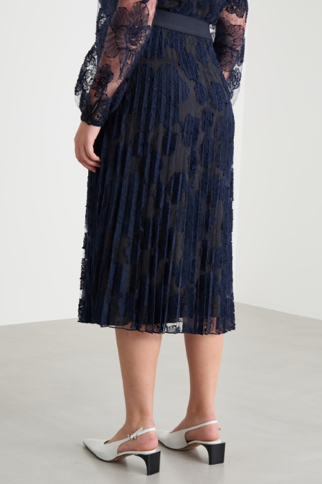 Gonna in pizzo ricamato