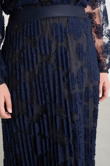 Gonna in pizzo ricamato