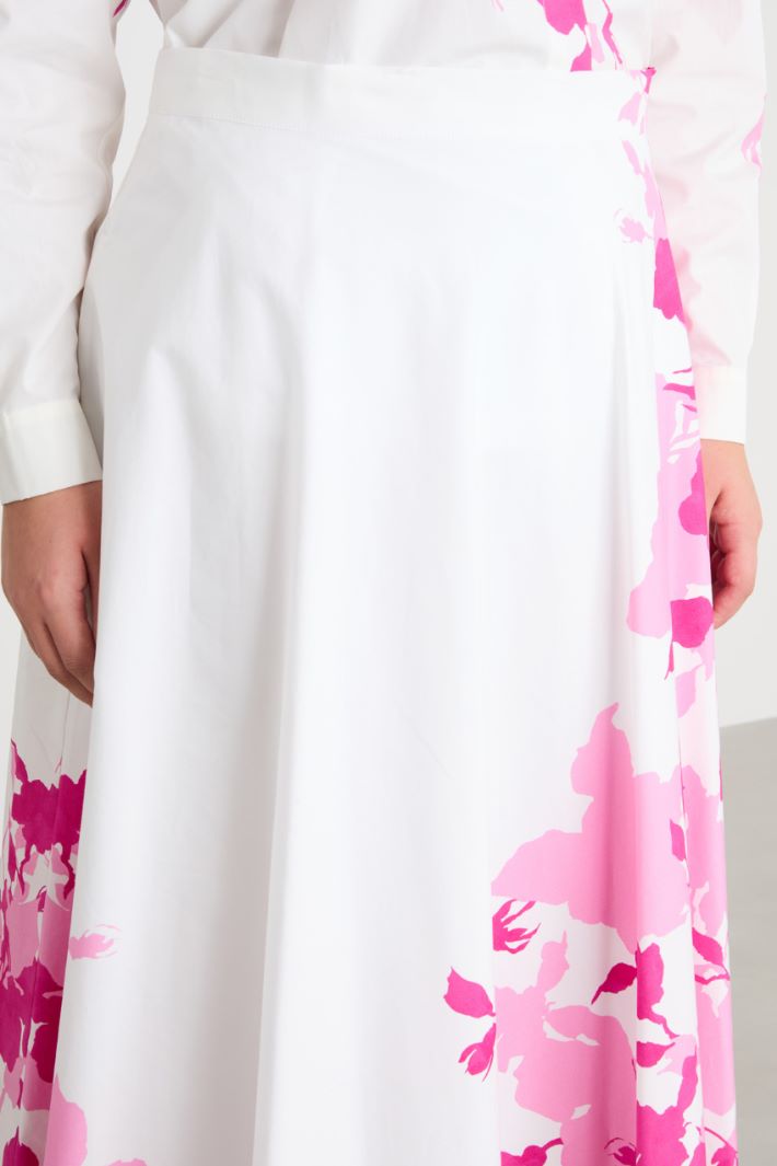 Printed poplin skirt Intrend - 3
