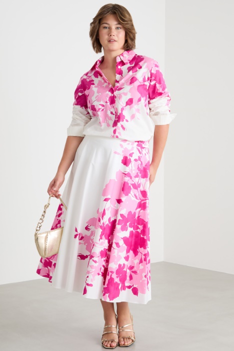 Printed poplin skirt Intrend