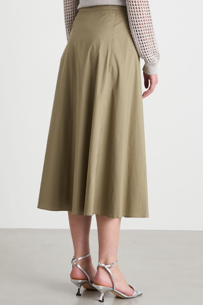 Pleated poplin skirt Intrend - 4