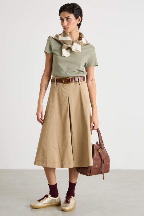 Inverted-pleat midi skirt Intrend