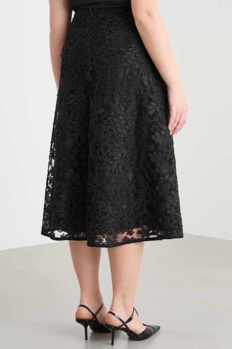 Gonna in tulle ricamato