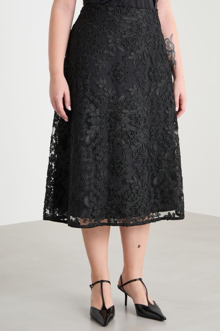 Embroidered tulle skirt Intrend - 2