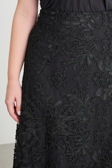 Gonna in tulle ricamato