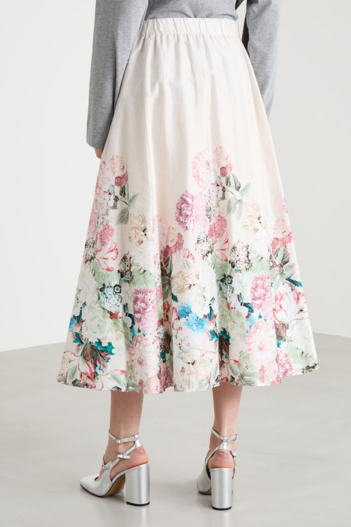 Printed Full Skirt Intrend - 4