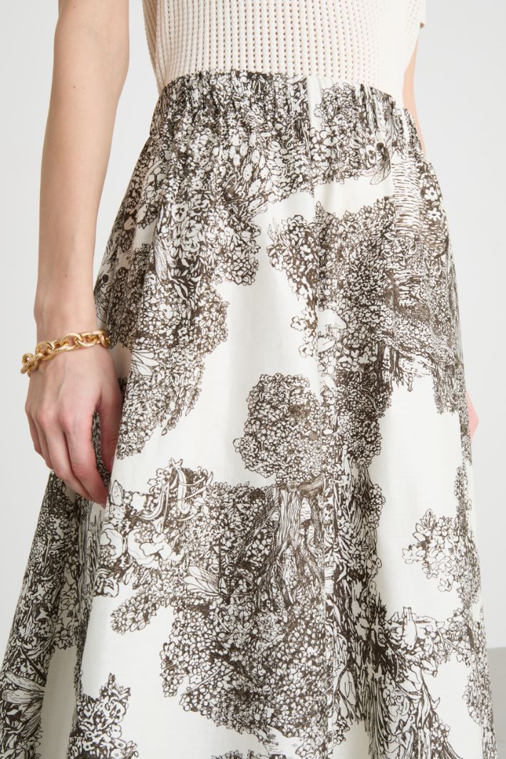 Printed Full Skirt Intrend - 3