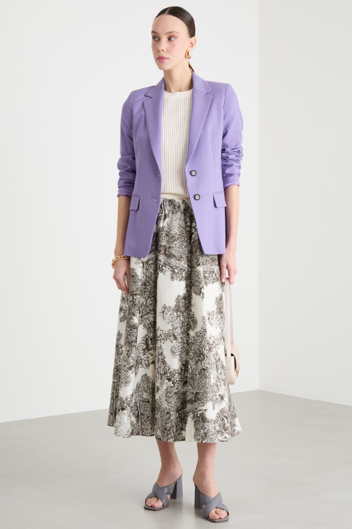 Printed Full Skirt Intrend