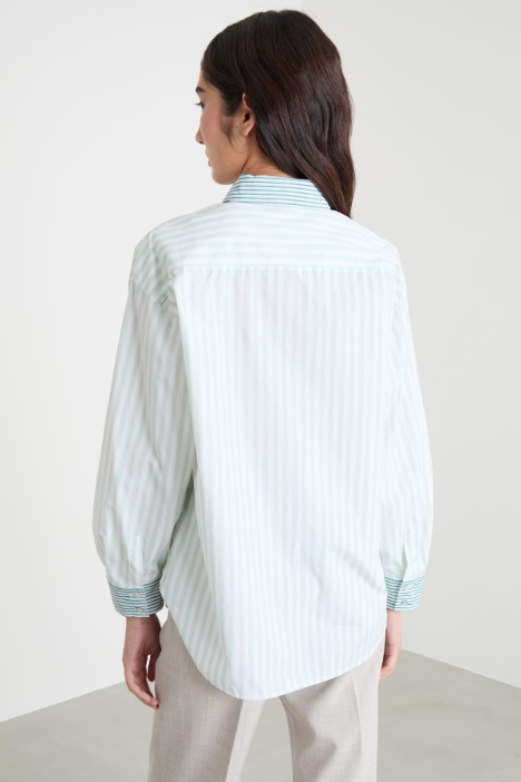 Camicia oversize a blocchi di colore