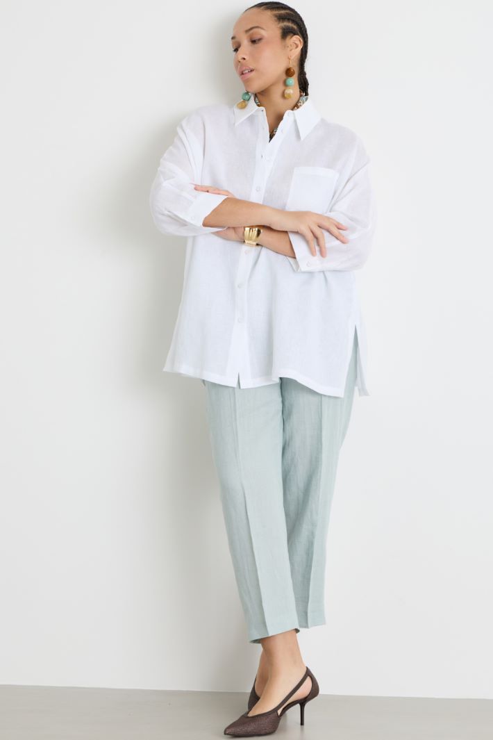 Camicia ampia in tela Intrend