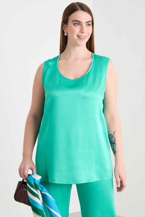 Satin top Intrend