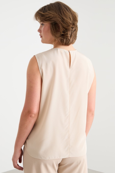 Blusa in crepe de chine