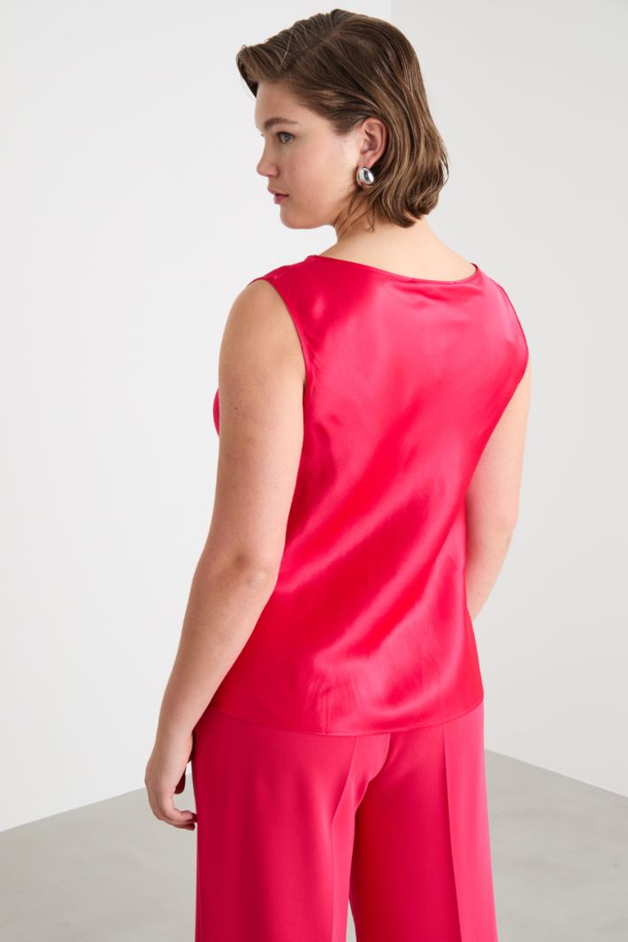 Matte satin top Intrend - 4