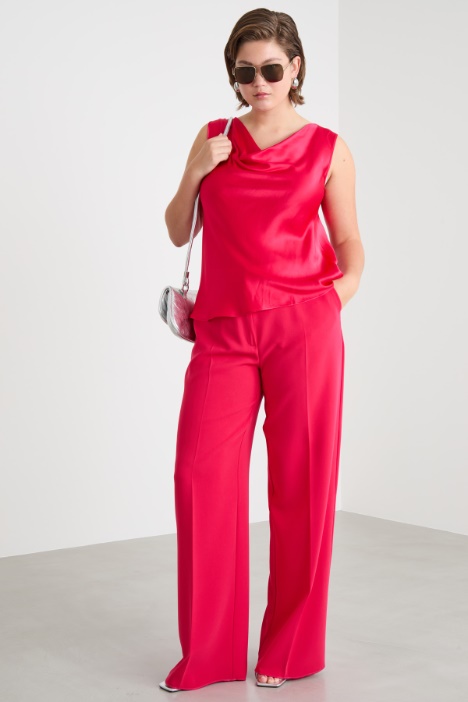 Matte satin top Intrend