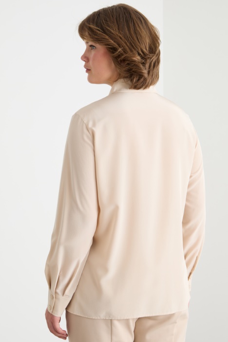 Blusa in crepe de chine