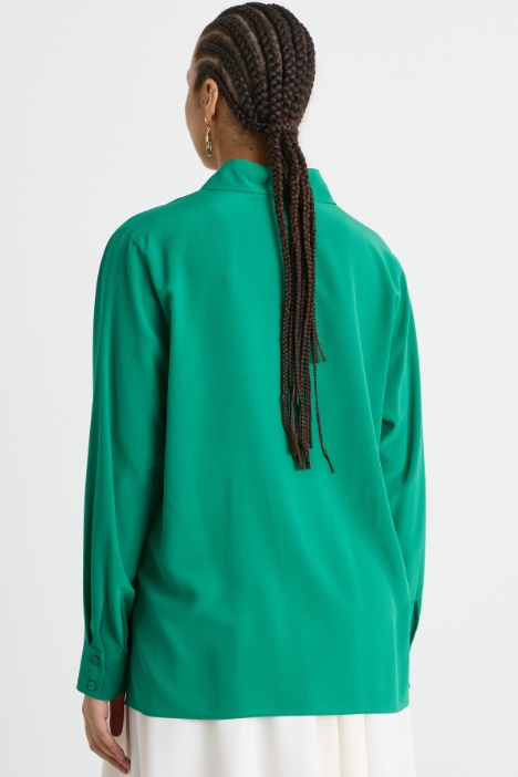 Blusa in crepe de chine