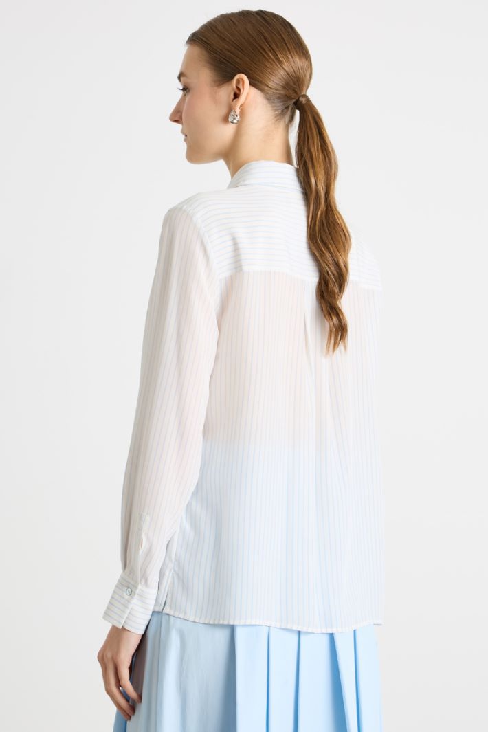 Printed Crepe de Chine Blouse Intrend - 4