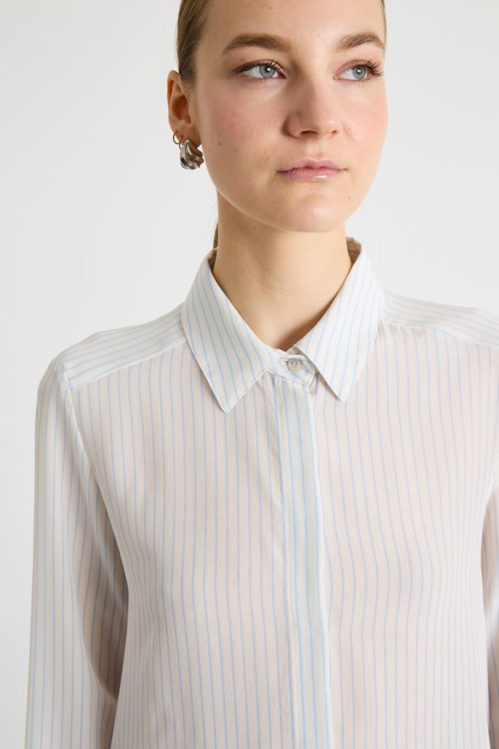 Printed Crepe de Chine Blouse Intrend - 3