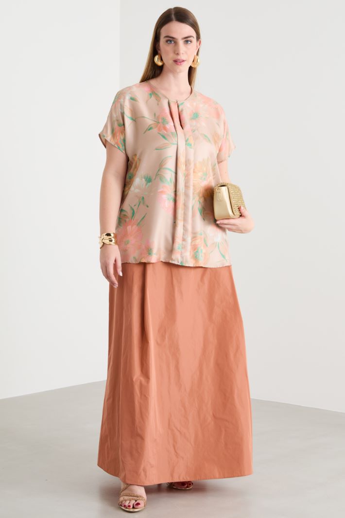 Twill blouse with kimono sleeves Intrend