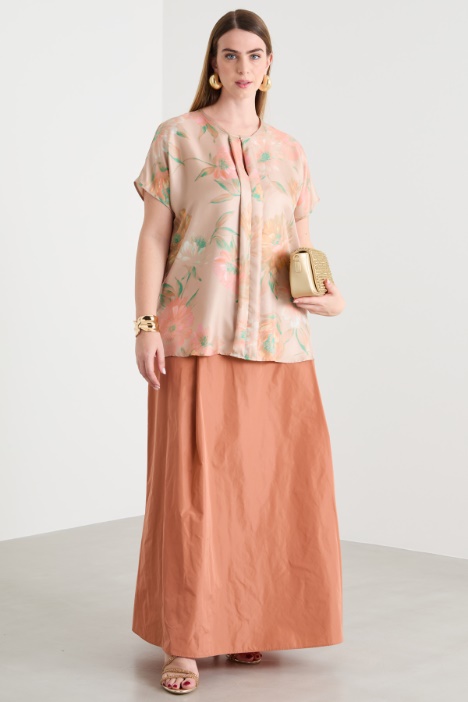 Twill blouse with kimono sleeves Intrend