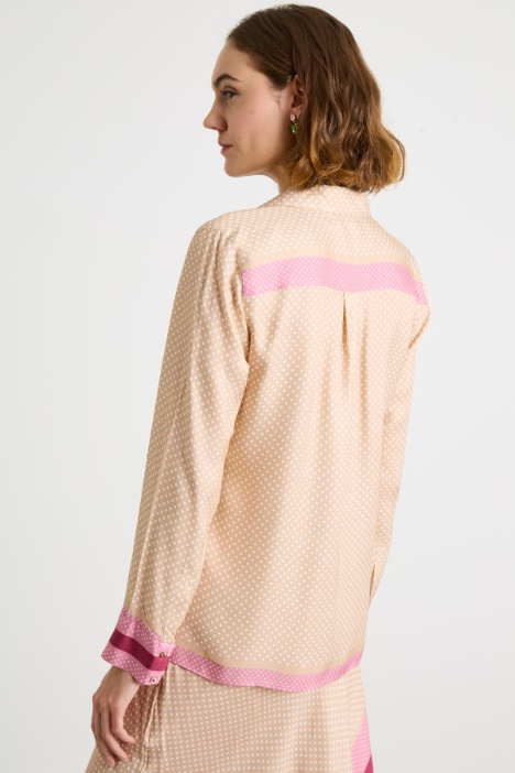 Camicia fluida con stampa