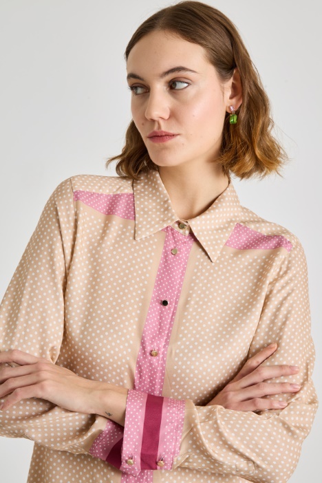 Camicia fluida con stampa
