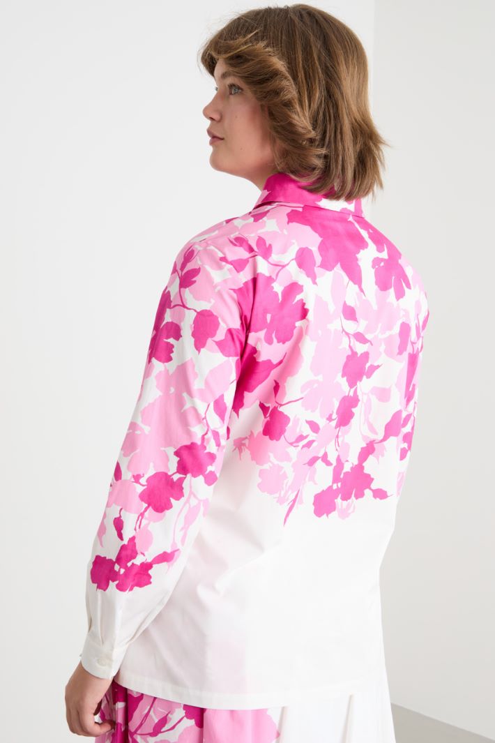 Camicia in popeline stampato Intrend - 4