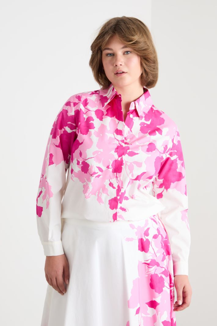 Camicia in popeline stampato Intrend - 2