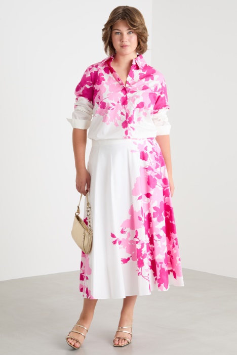 Printed Poplin Shirt Intrend